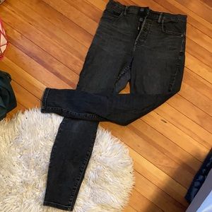 Everlane ankle high-rise skinny jeans button fly